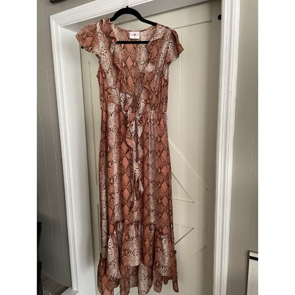 EUC Buddy Love snake print maxi dress Medium - Picture 1 of 5